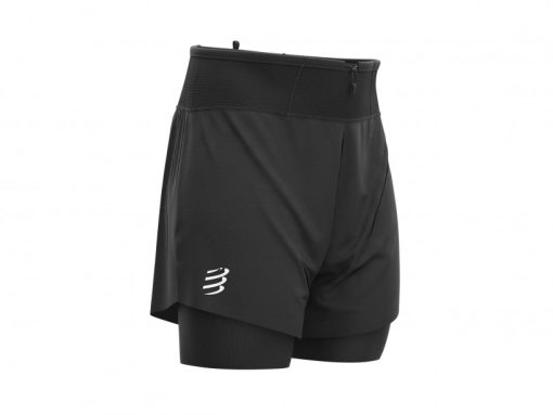 Calções Compressport Trail 2-in-1 preto