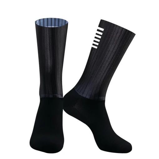 Silicone Cycling Aero Socks Anti Socks Slip Men Bicycle Sport Running Bike Socks - Image 2
